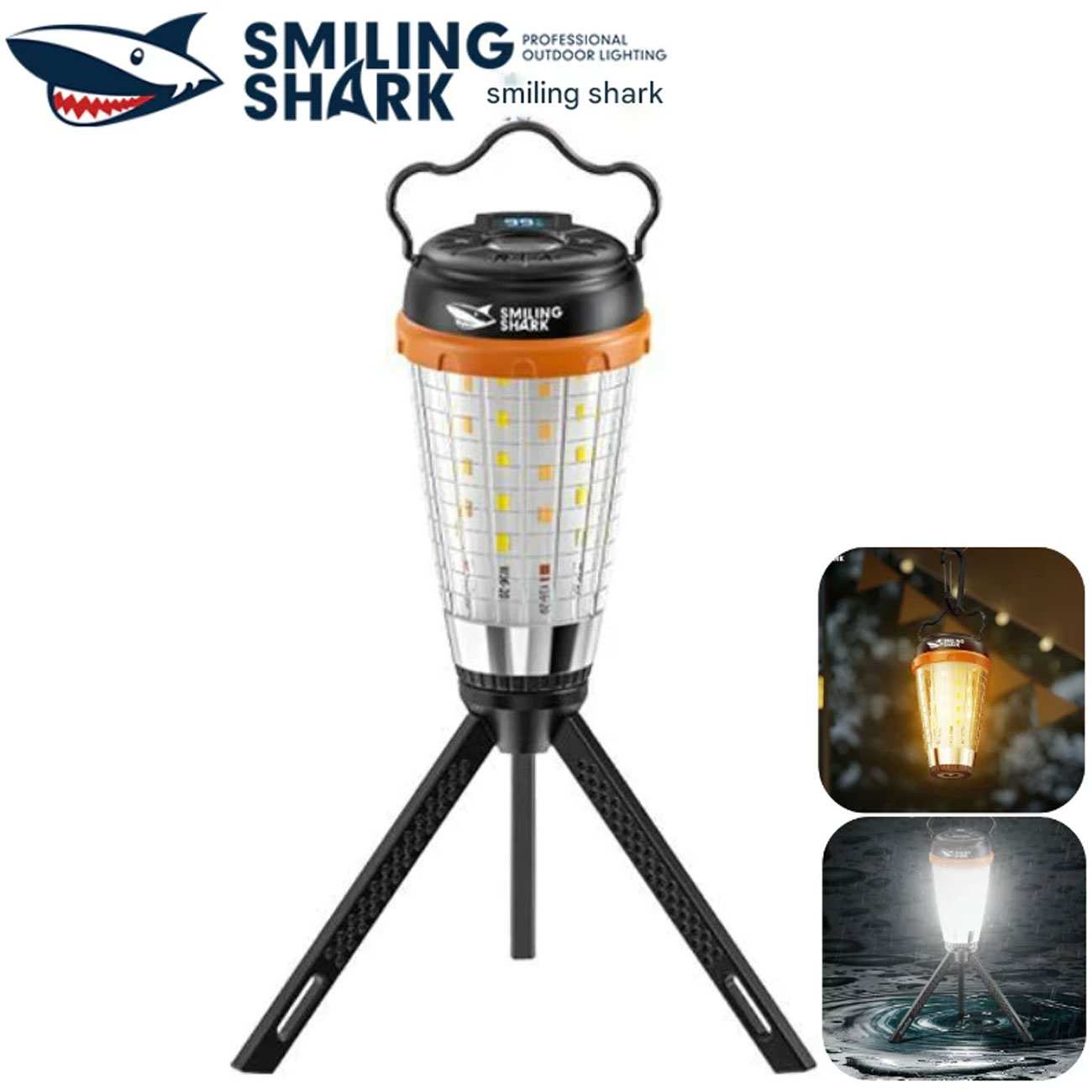 لامپ شارژی و چراغ کمپینگ مغناطیسی 5 حالته اسمایلینگ شارک LY8305