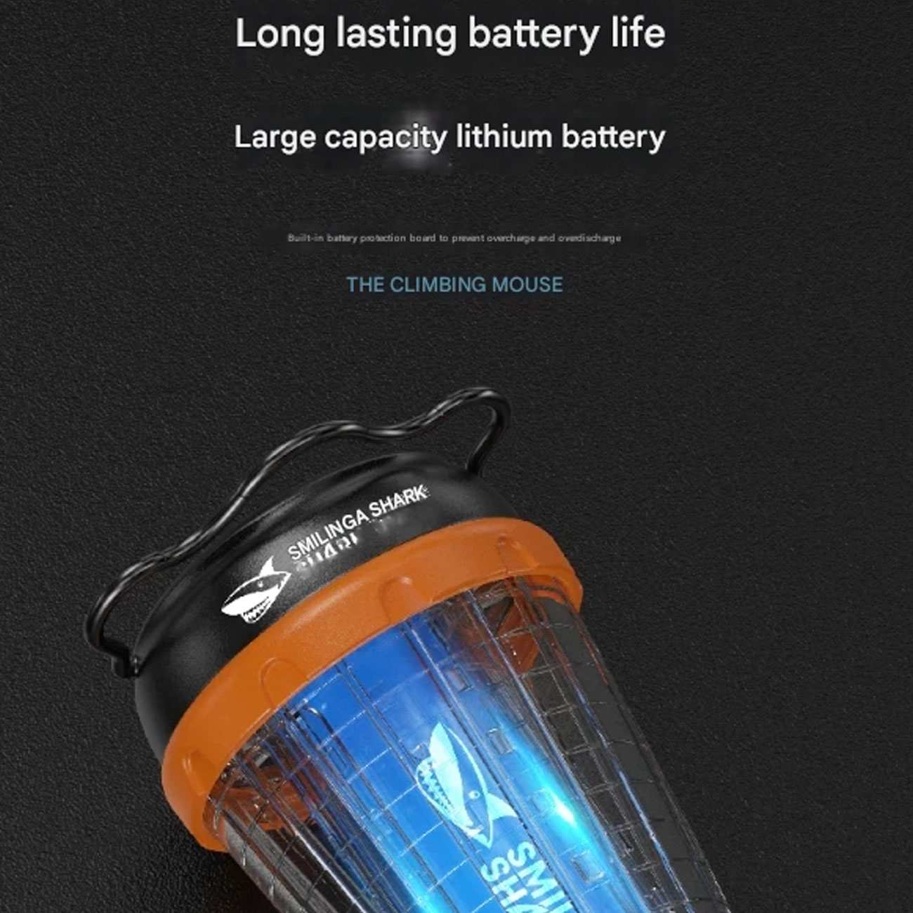 لامپ شارژی و چراغ کمپینگ مغناطیسی 5 حالته اسمایلینگ شارک LY8305