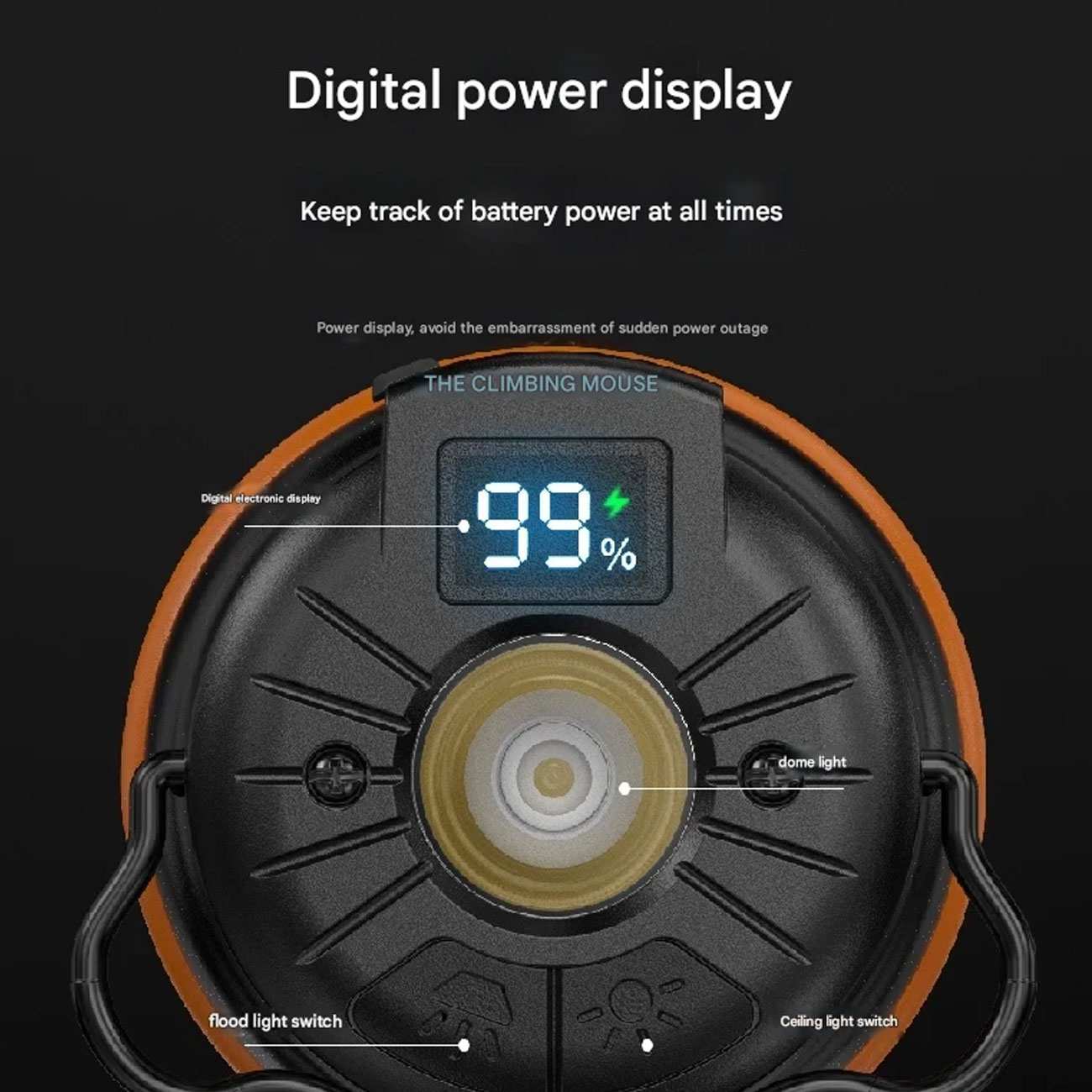 لامپ شارژی و چراغ کمپینگ مغناطیسی 5 حالته اسمایلینگ شارک LY8305