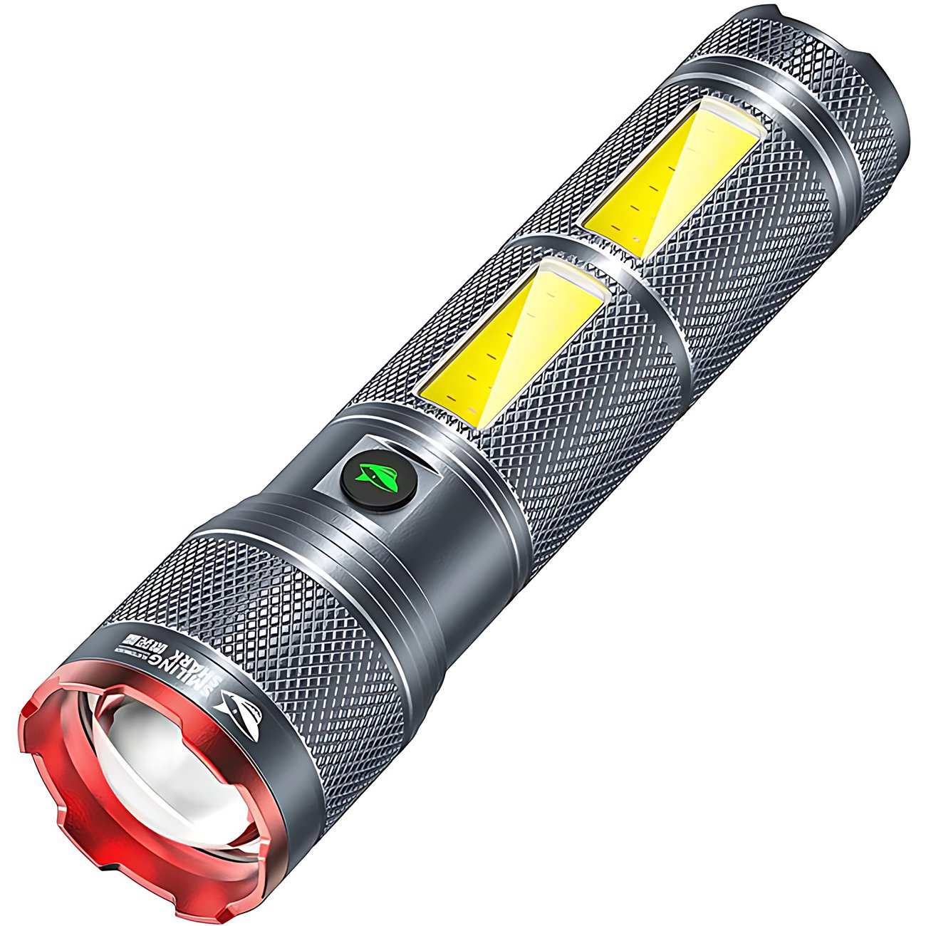 چراغ قوه دیجیتالی شارژی ضدآب و پاوربانک اسمایلینگ شارک SD-5299