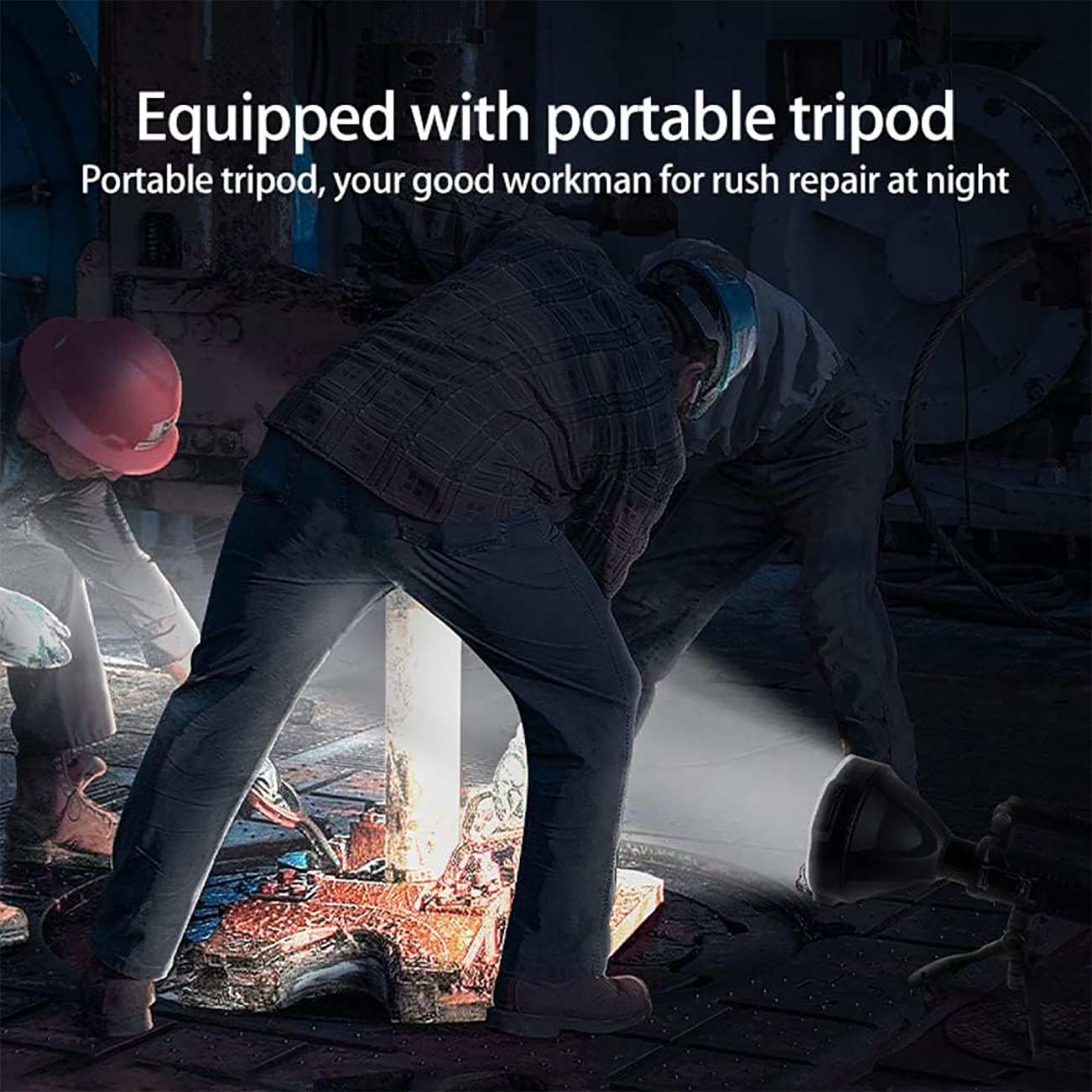 چراغ قوه شارژی و پاوربانک ضدآب اسمایلینگ شارک W591-P90