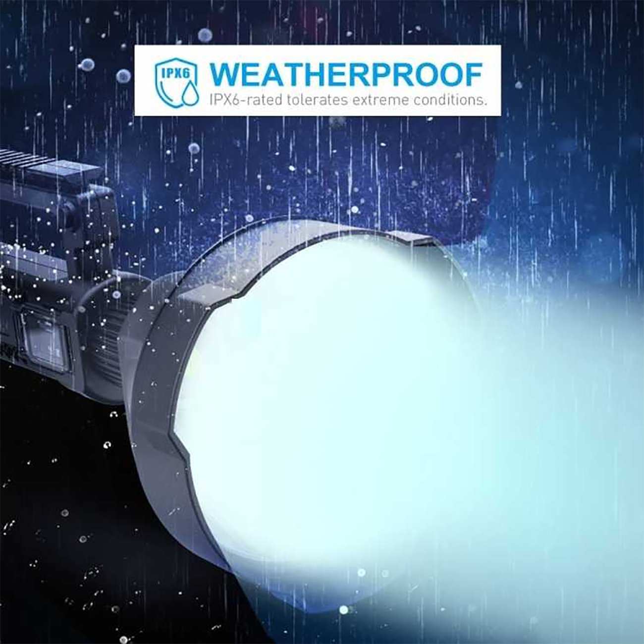 چراغ قوه شارژی و پاوربانک ضدآب اسمایلینگ شارک W591-P90