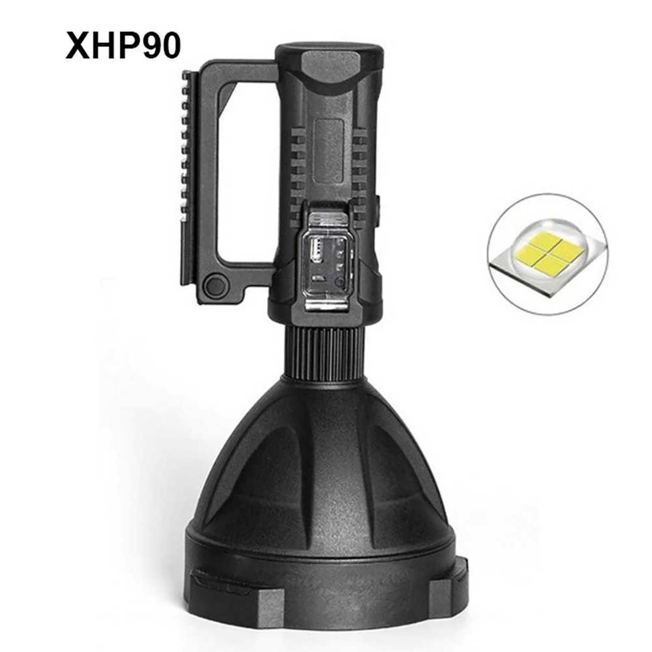 چراغ قوه شارژی و پاوربانک ضدآب اسمایلینگ شارک W591-P90