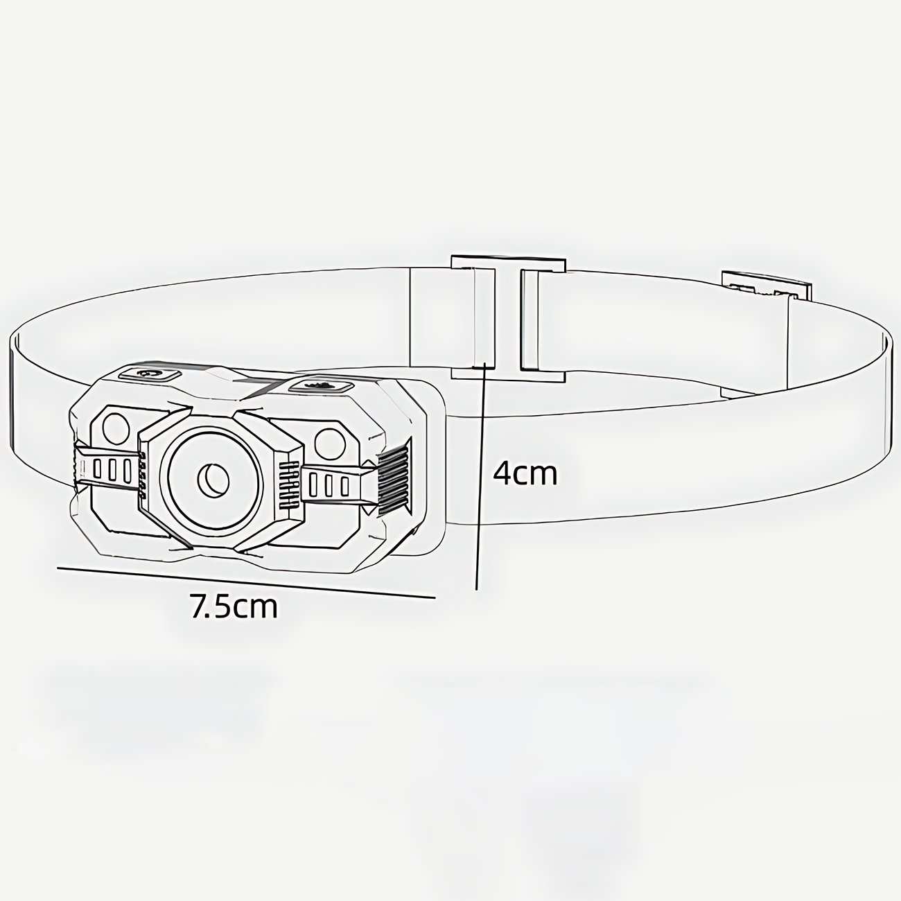 هدلایت شارژی ضدآب اسمایلینگ شارک TD-0168