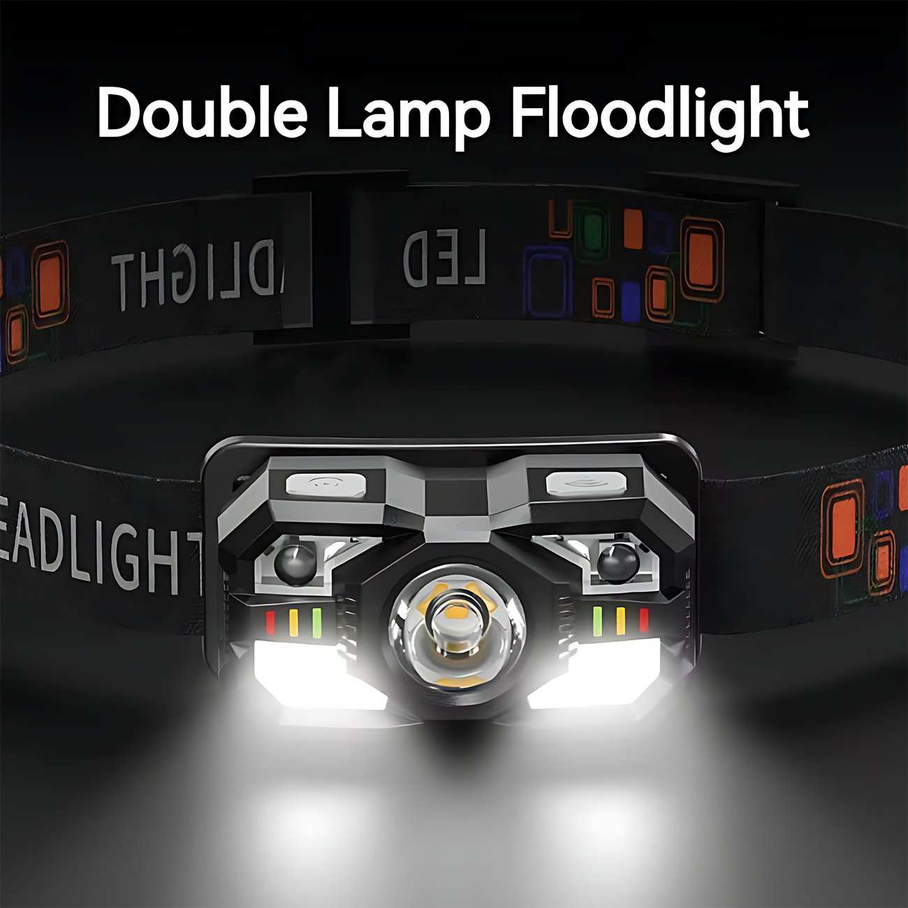 هدلایت شارژی ضدآب اسمایلینگ شارک TD-0168