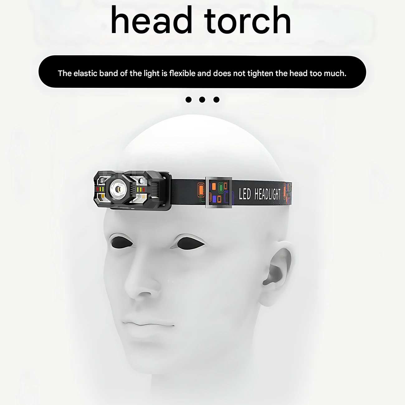 هدلایت شارژی ضدآب اسمایلینگ شارک TD-0168