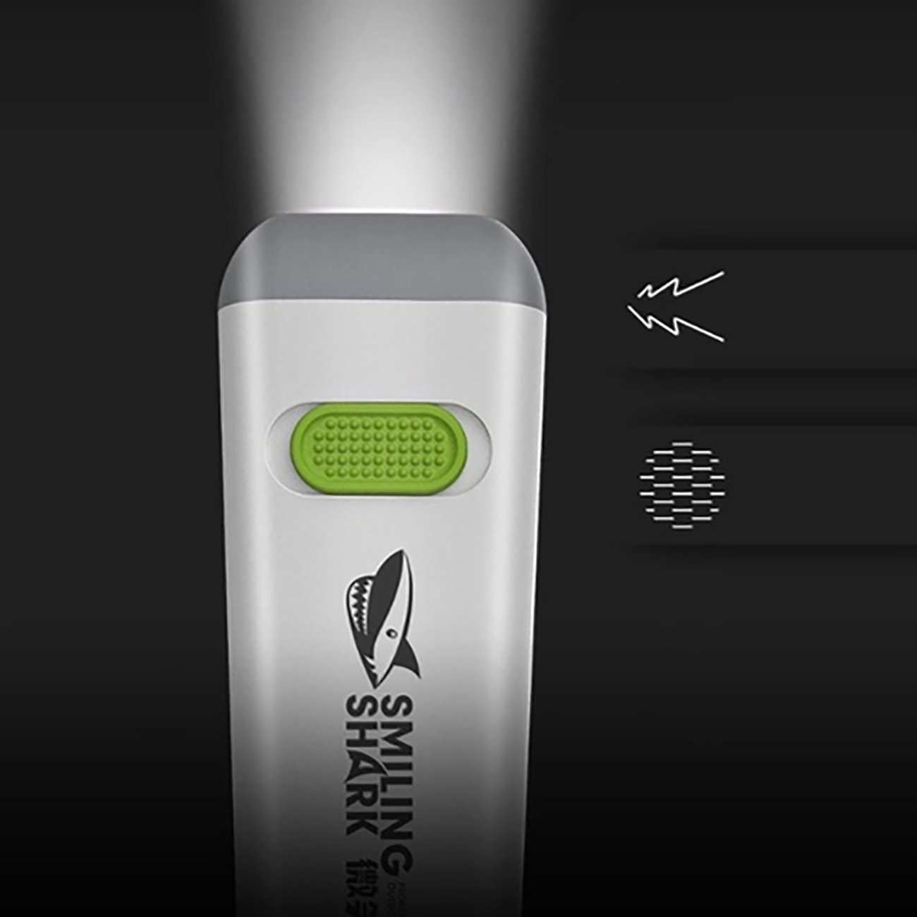 چراغ قوه و لامپ شارژی کمپینگ اسمایلینگ شارک SD-0619