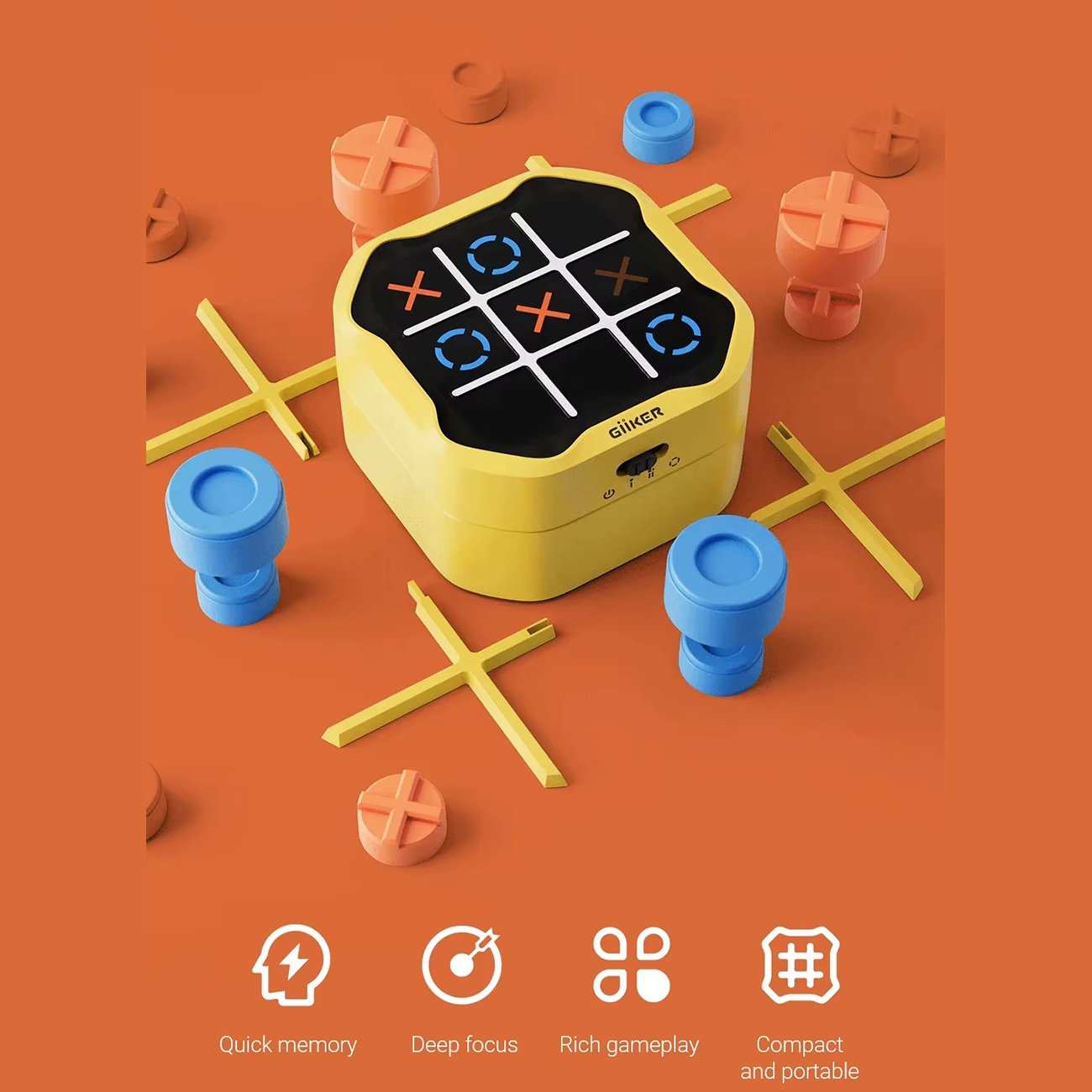 سرگرمی و بازی فکری بولت تیکتکتو 3 در 1 جیکر