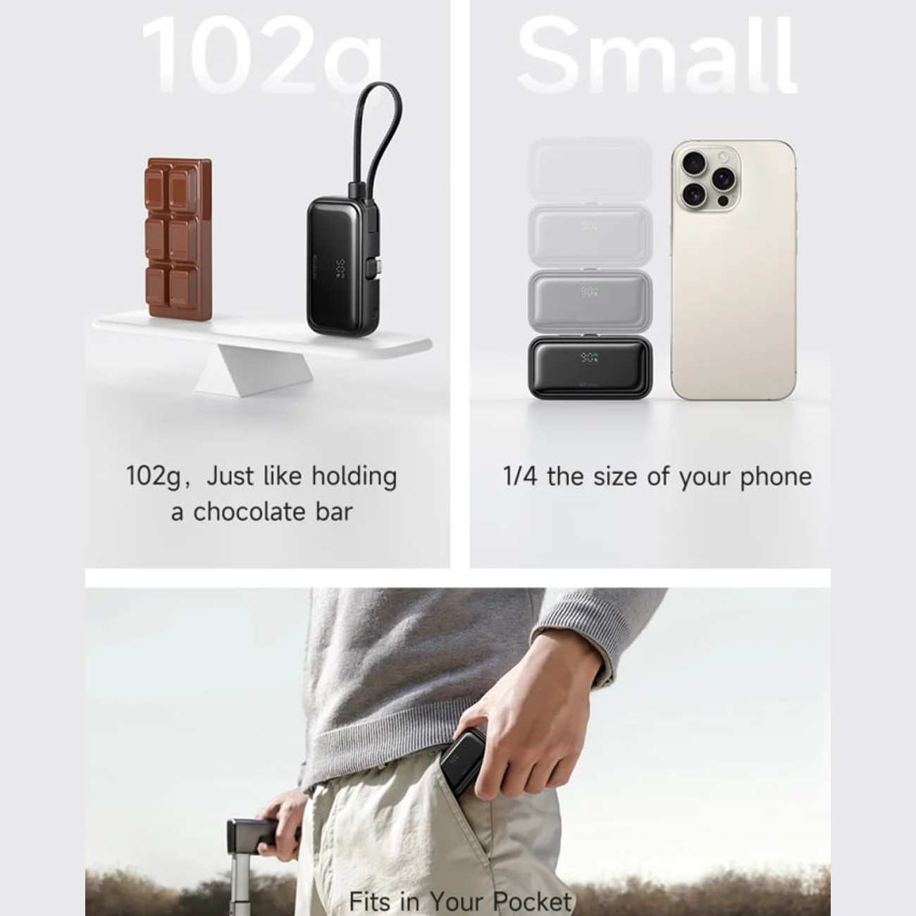 پاور بانک فست شارژ 5000 تایپ سی 22.5 وات مکدودو MC-7760