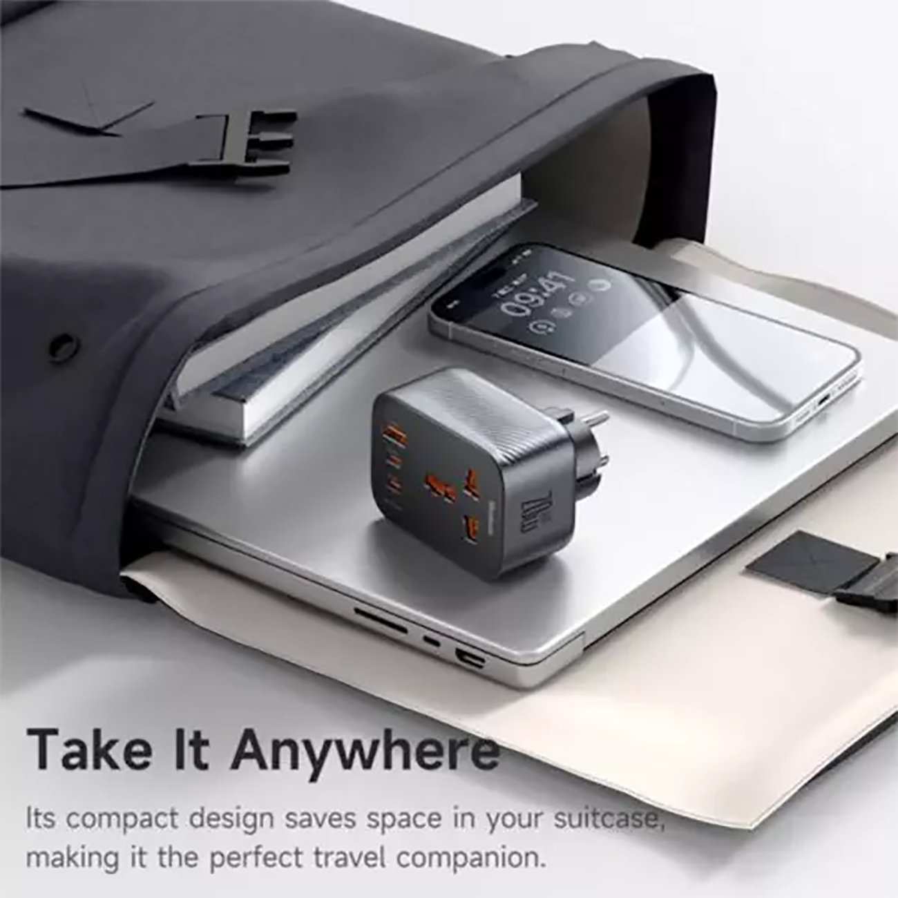 تبدیل پریز برق چندکاره و شارژر دیواری تایپ سی و USB مکدودو CP-0750