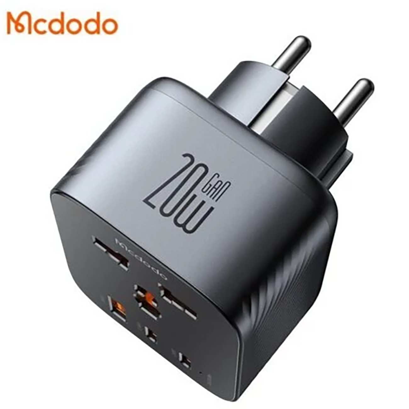 تبدیل پریز برق چندکاره و شارژر دیواری تایپ سی و USB مکدودو CP-0750