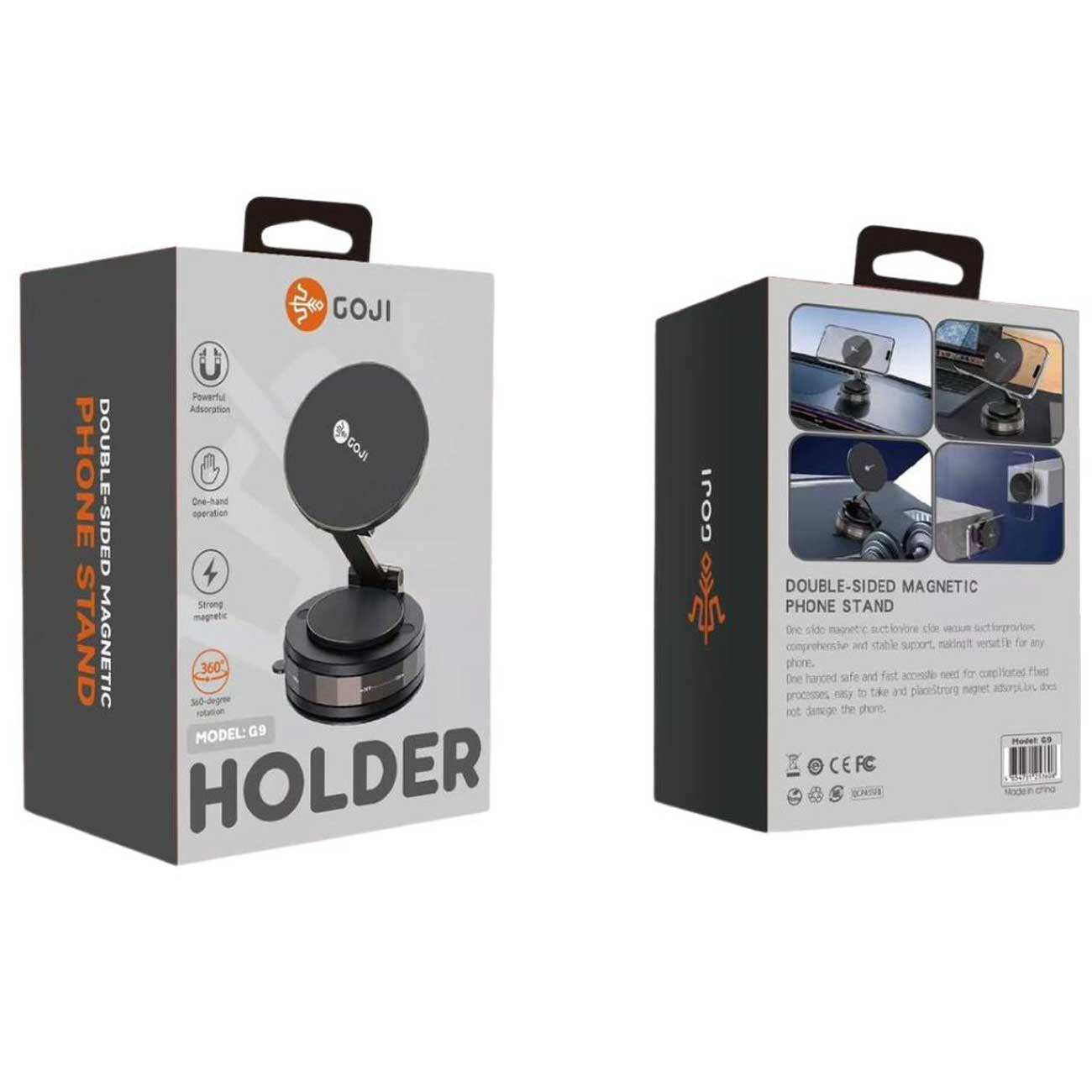 هولدر موبایل مکشی مگنتی خودرو چند منظوره گوجی G9 با چرخش 360 درجه