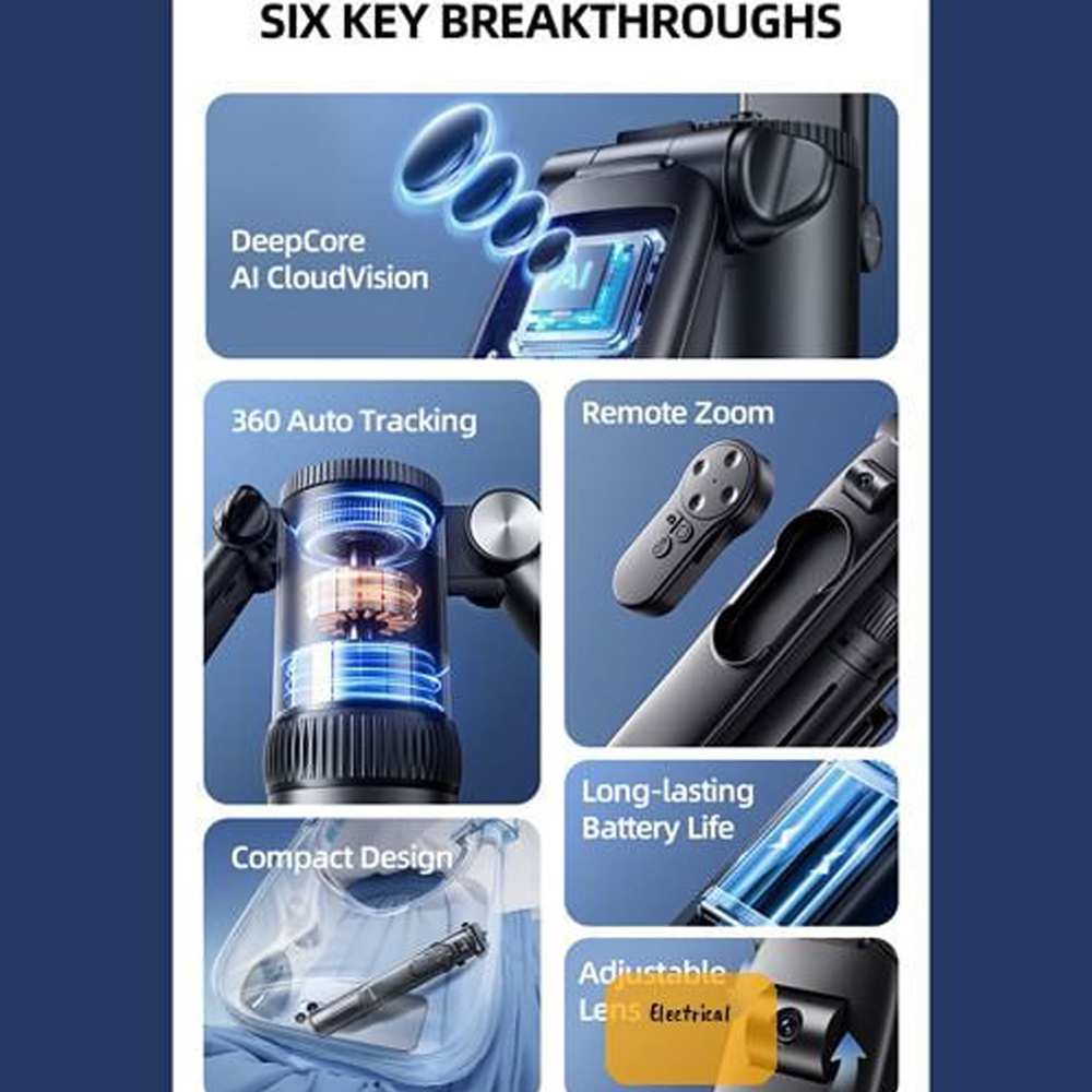 مونوپاد و سه پایه سلفی با قابلیت ردیابی 360 درجه آرتاکو AI-M18