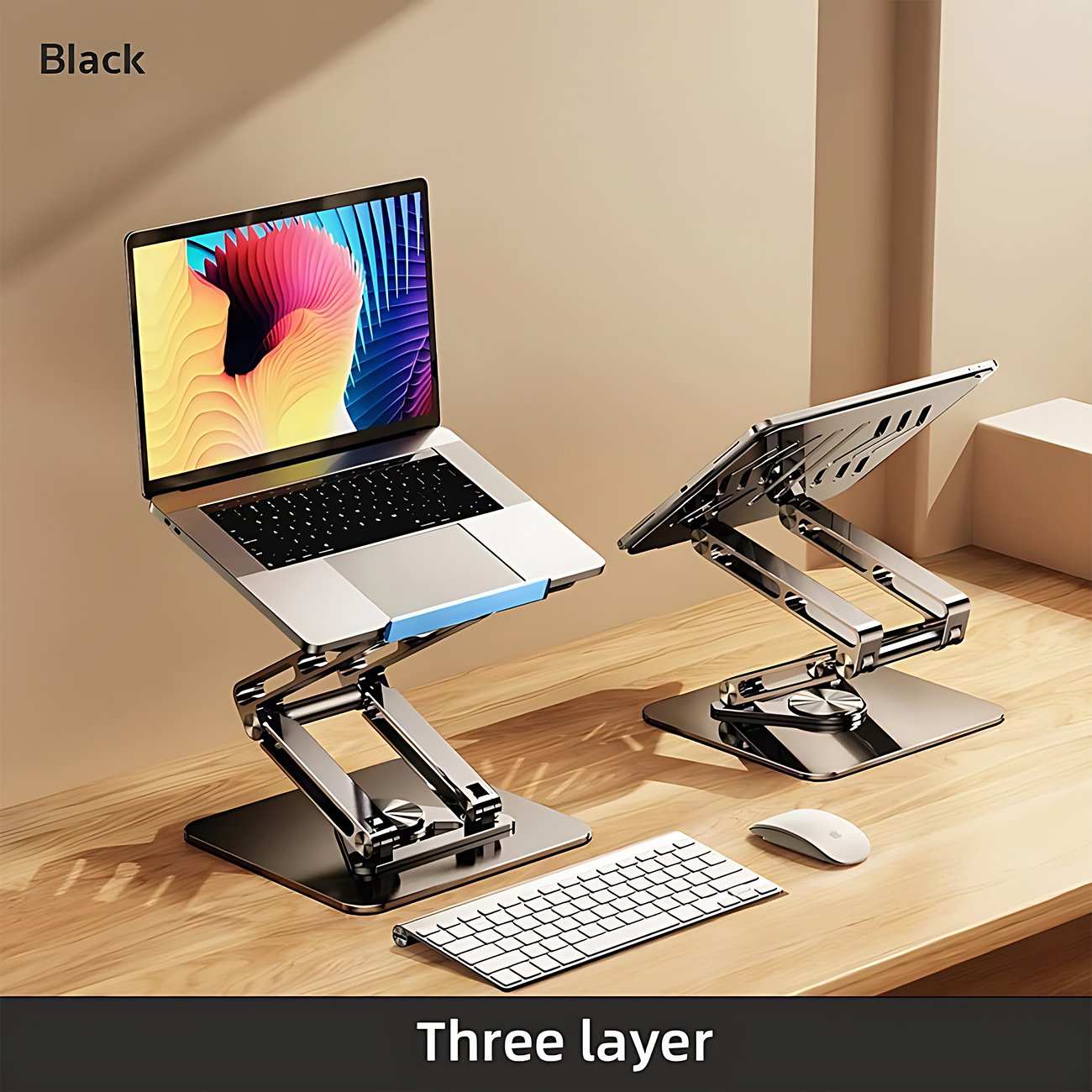 پایه لپ تاپ تاشو چرخشی 360 درجه قابل تنظیم آرتاکو RS-CP84S