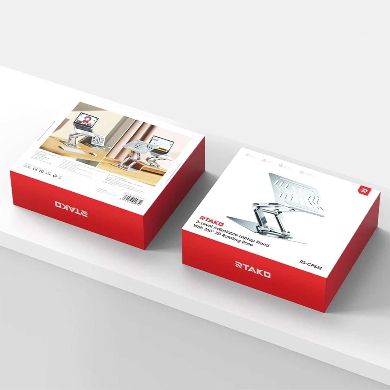 پایه لپ تاپ تاشو چرخشی 360 درجه قابل تنظیم آرتاکو RS-CP84S