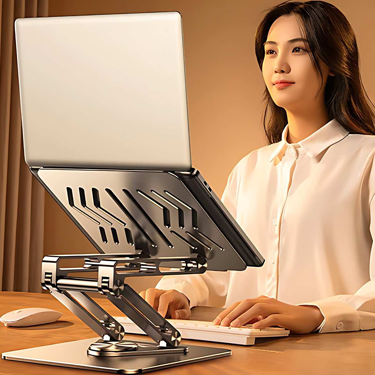 پایه لپ تاپ تاشو چرخشی 360 درجه قابل تنظیم آرتاکو RS-CP84S