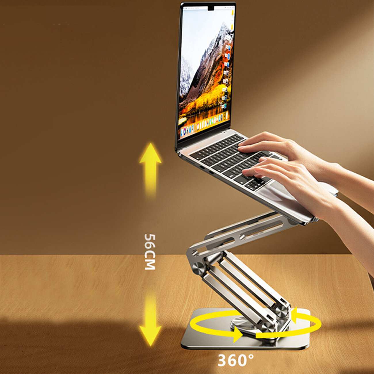 پایه لپ تاپ تاشو چرخشی 360 درجه قابل تنظیم آرتاکو RS-CP84S