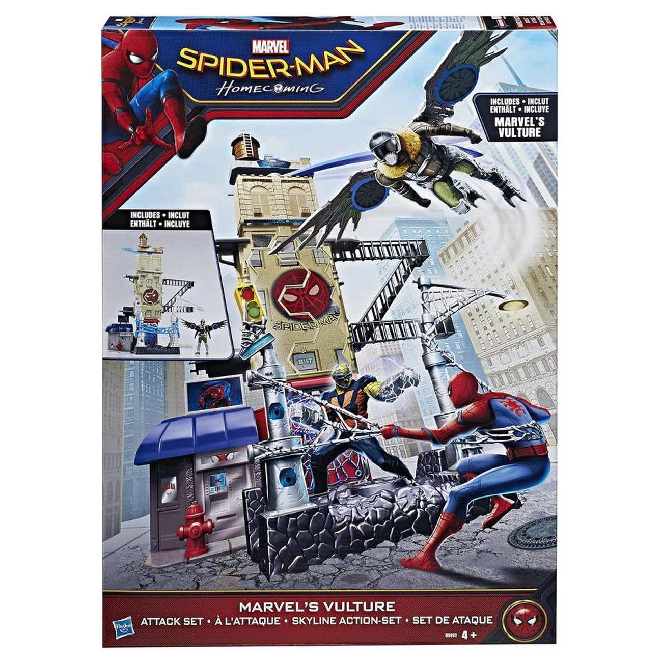 لگو پایگاه جنگی اسپایدرمن با فیگور کرکس مارول