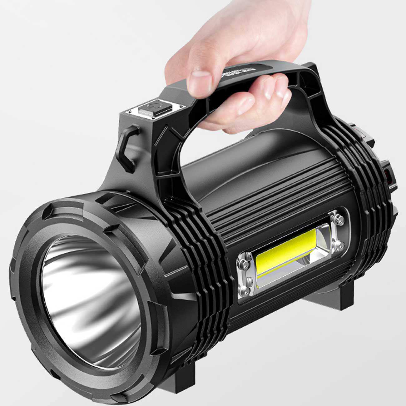 چراغ قوه ضدانفجار و ضدآب شارژی و پاوربانک اسمایلینگ شارک 887F