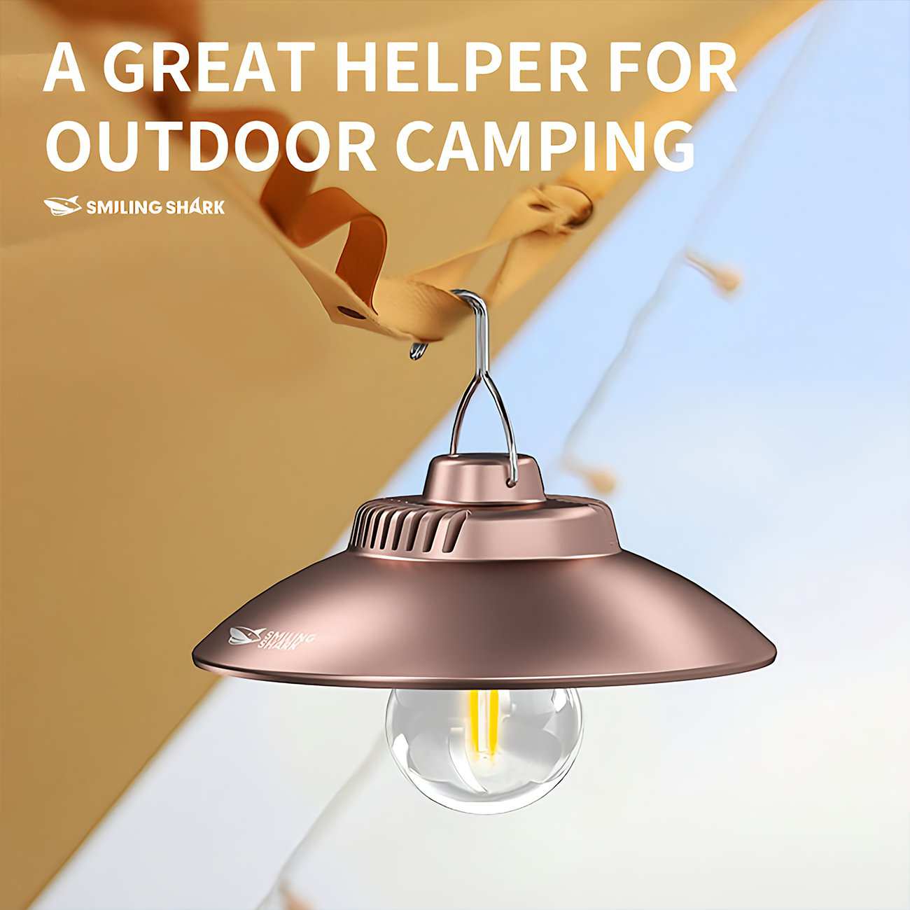 چراغ شارژی و لامپ کمپینگ ضدآب اسمایلینگ شارک LY-8229C