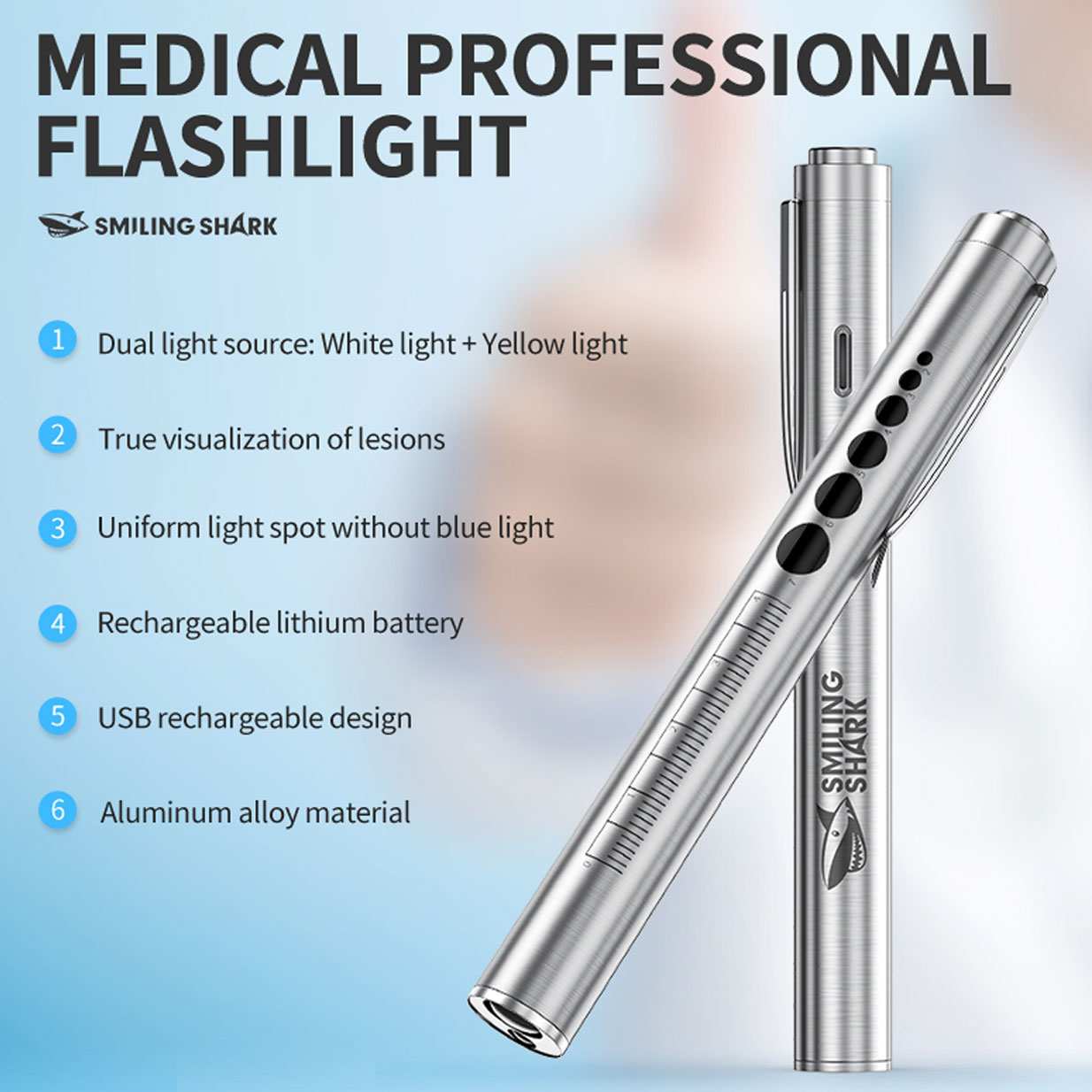 چراغ معاینه پزشکی اسمایلینگ شارک YK-1960