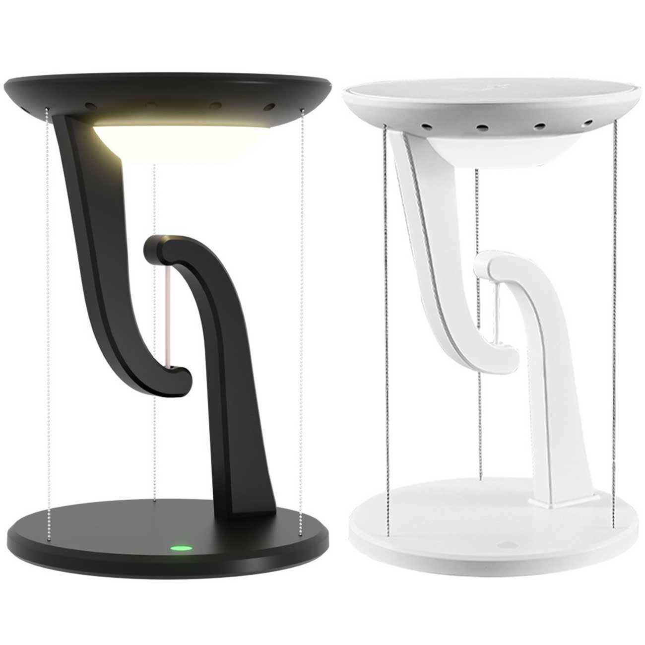 چراغ مطالعه LED رومیزی هوشمند و شارژر بیسیم