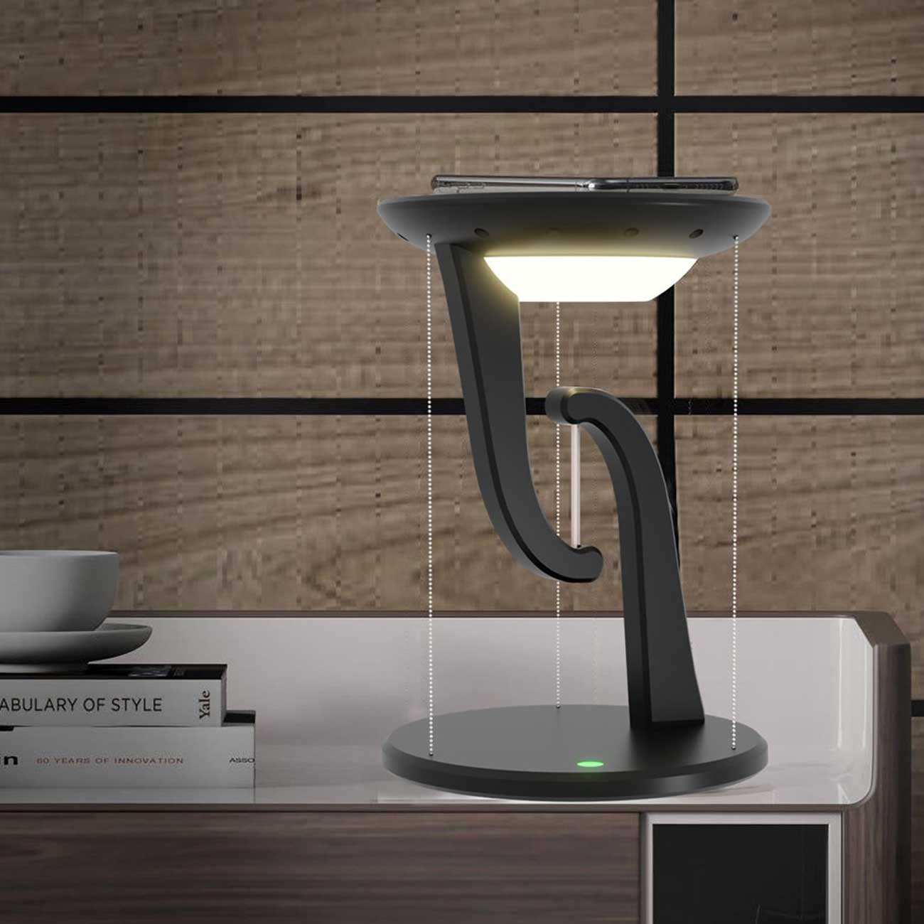 چراغ مطالعه LED رومیزی هوشمند و شارژر بیسیم