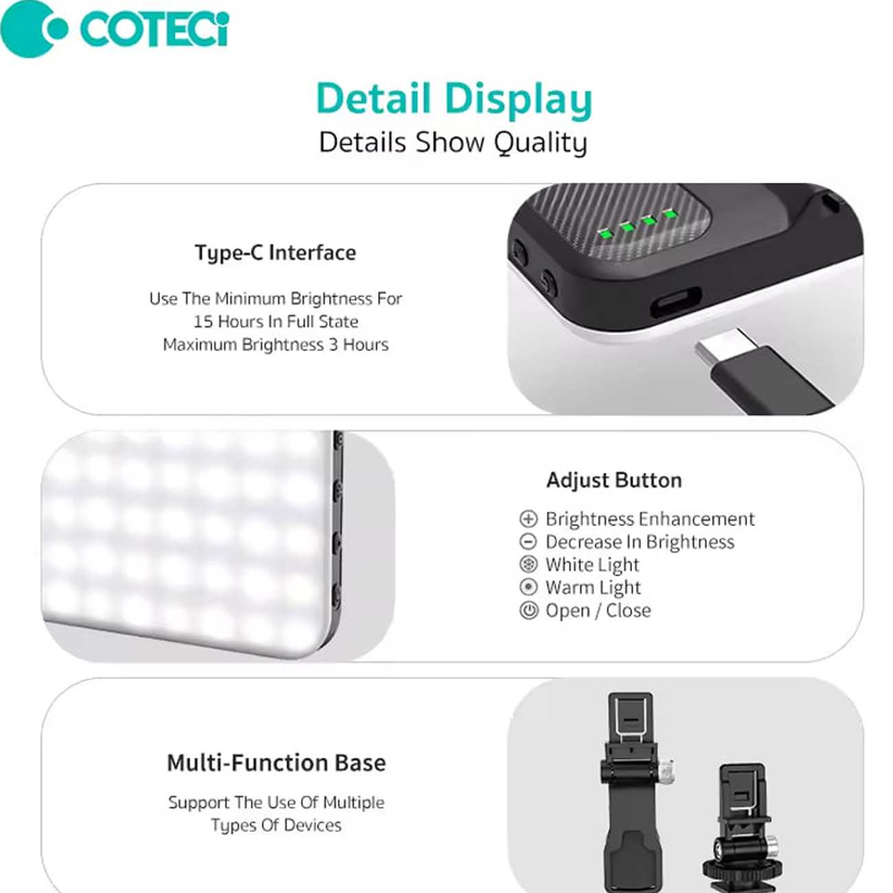 نورافکن شارژی کوتسی LA-001