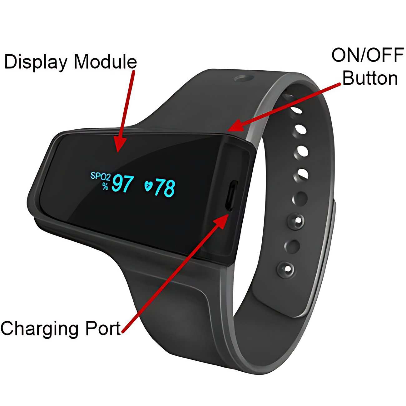 پالس اکسیمتر مچی هوشمند ویاتوم Checkme O2