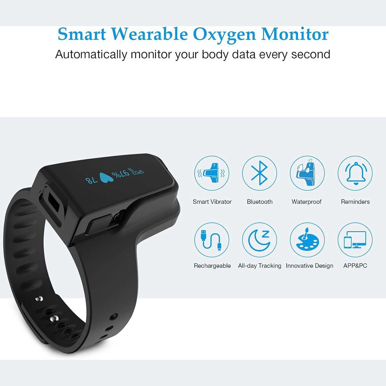 پالس اکسیمتر مچی هوشمند ویاتوم Checkme O2 Max