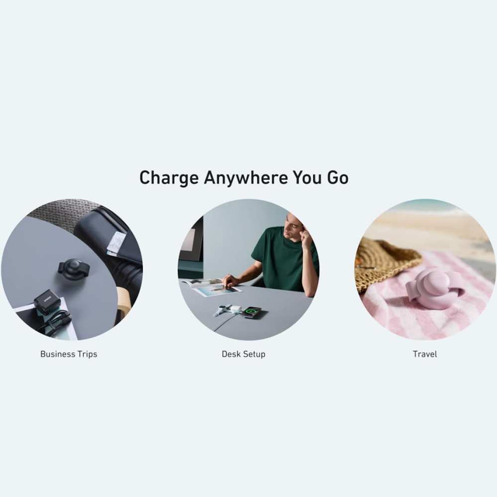 شارژر بیسیم تاشوی گوشی موبایل، ایرپاد و اپلواچ 15 وات انکر B25M8