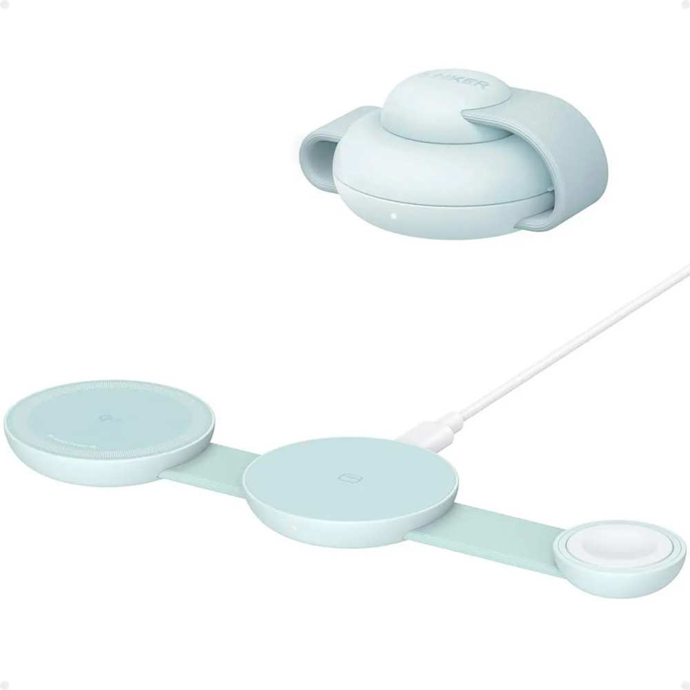 شارژر بیسیم تاشوی گوشی موبایل، ایرپاد و اپلواچ 15 وات انکر B25M8