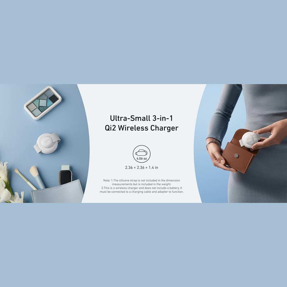 شارژر بیسیم تاشوی گوشی موبایل، ایرپاد و اپلواچ 15 وات انکر B25M8