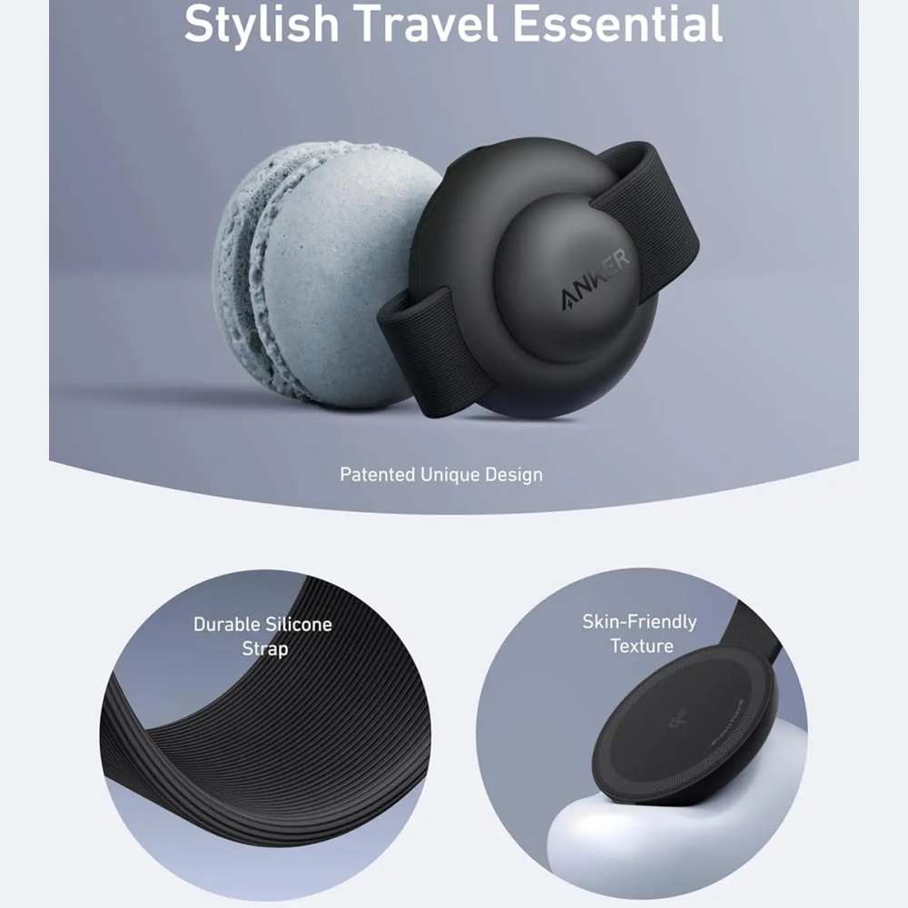 شارژر بیسیم تاشوی گوشی موبایل، ایرپاد و اپلواچ 15 وات انکر B25M8