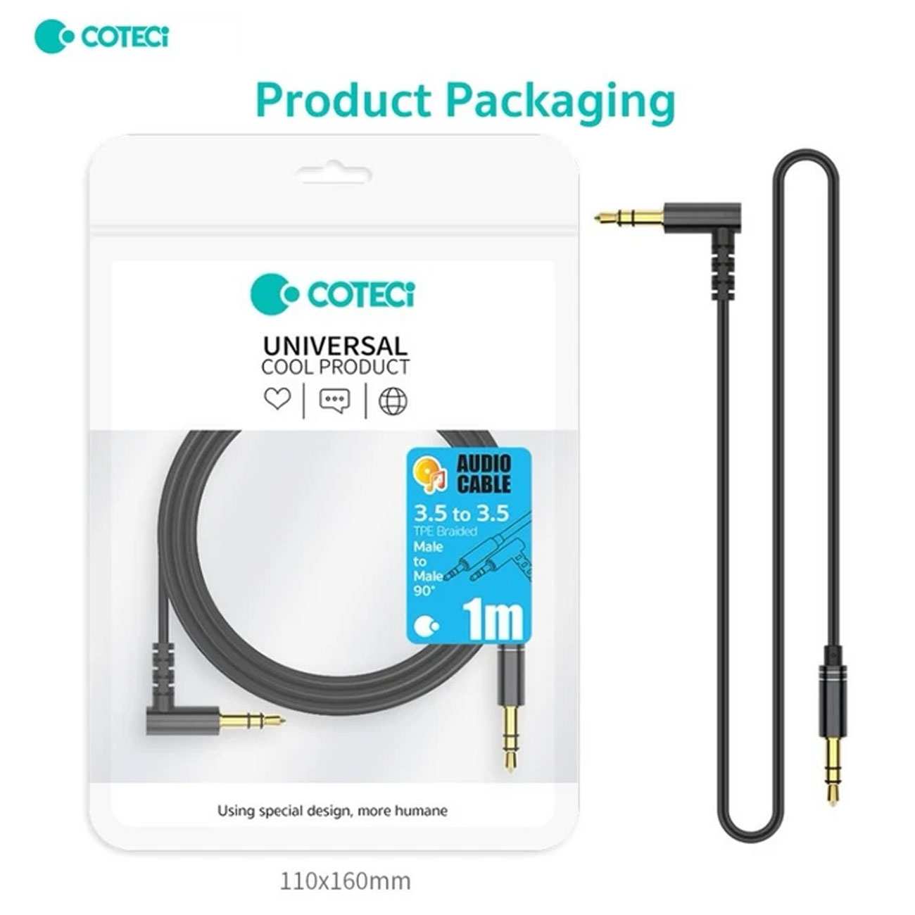 کابل AUX یک متری کوتسی 76008