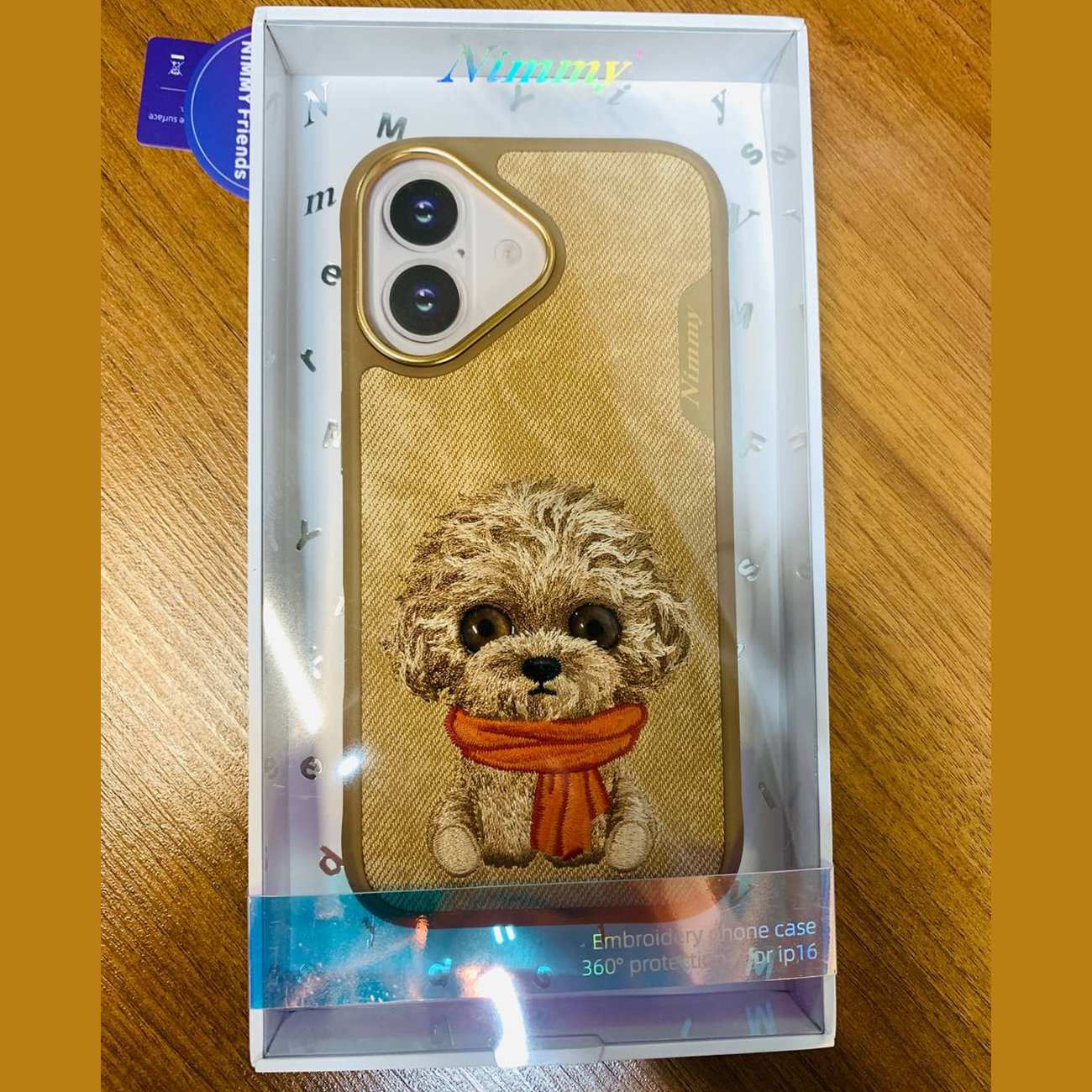 قاب محافظ مغناطیسی گوشی آیفون 16 طرح سگ پشمالو N-XDY-IP16-014