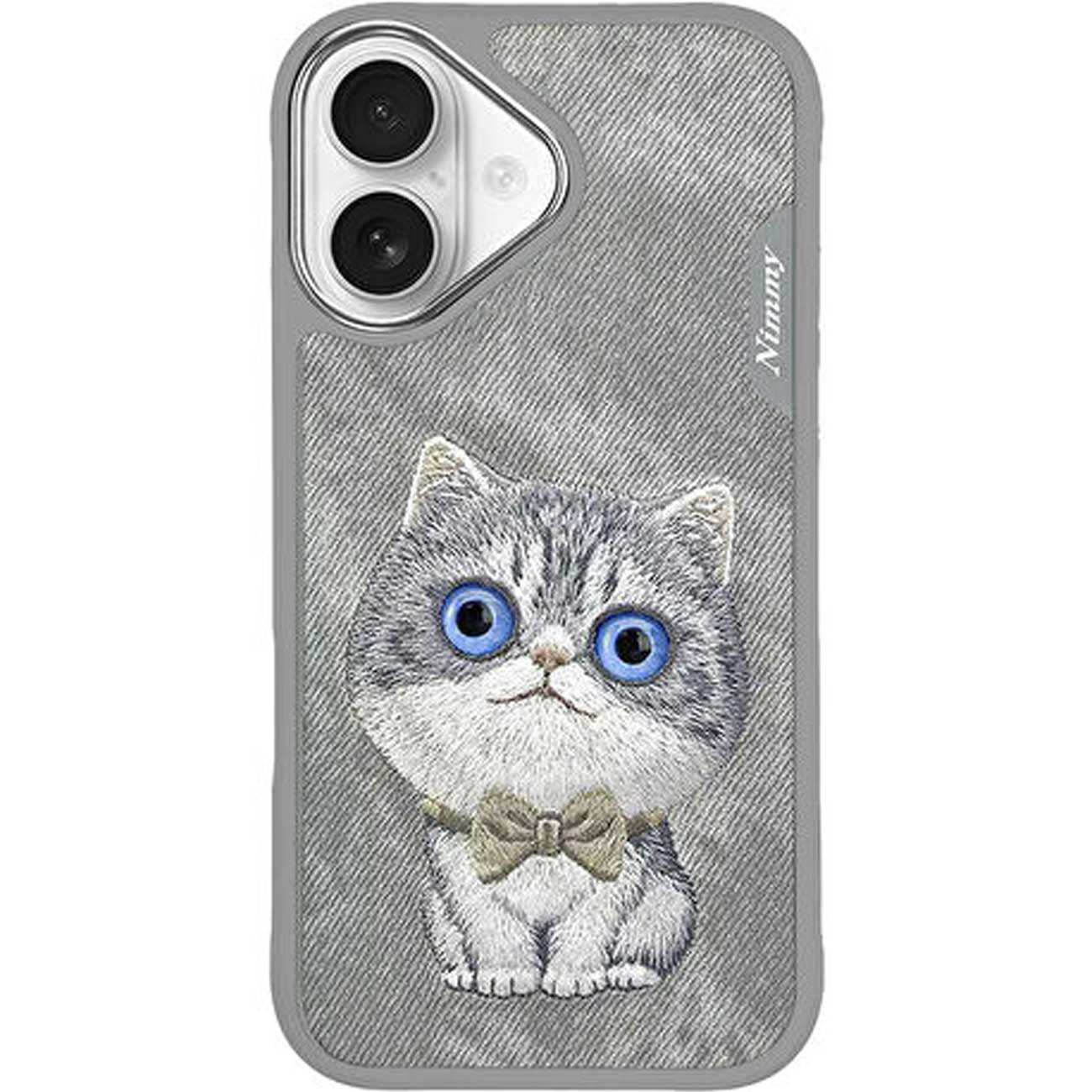 قاب گوشی آیفون 16 طرح گربه با چشم متحرک نیمی XDY-IP16-023