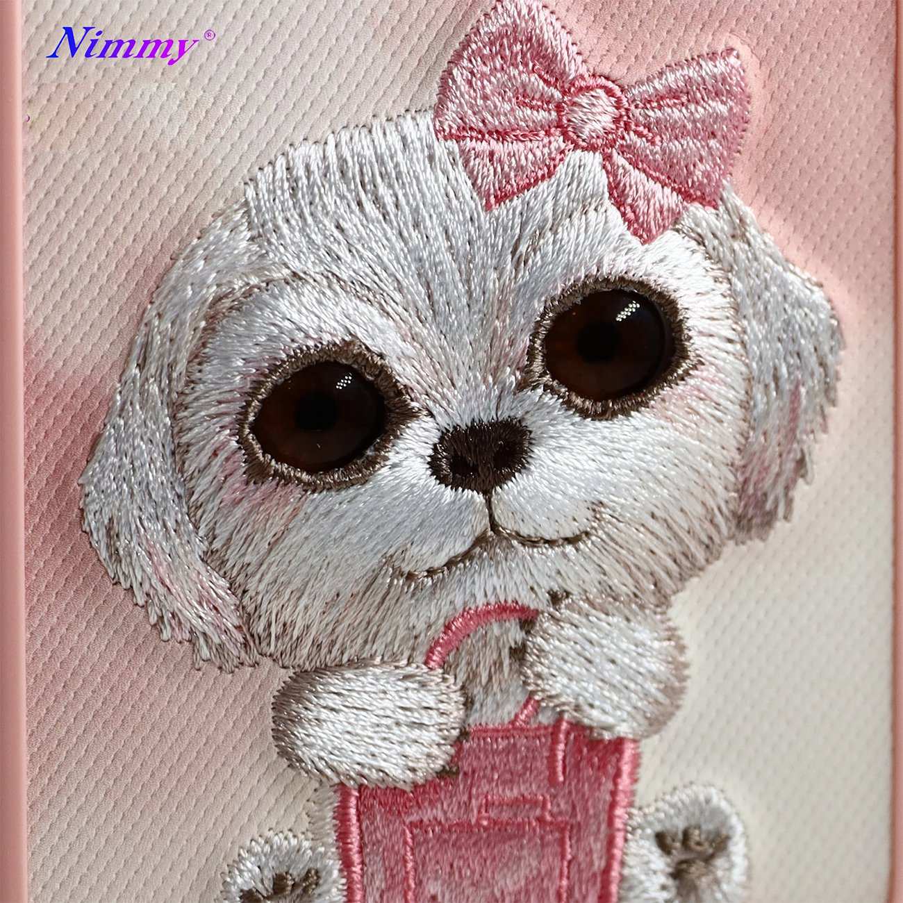 قاب مگسیف گوشی آیفون 16 N-XDY طرح سگ بامزه گلدوزی شده