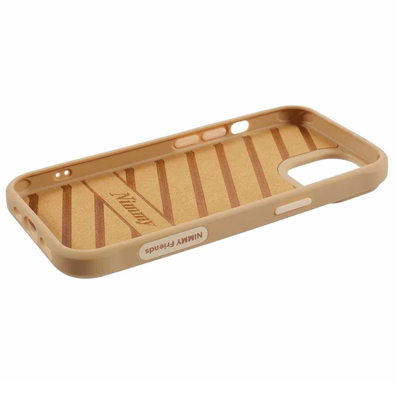 قاب محافظ گوشی آیفون 16 پرومکس طرح گربه با چشم متحرک نیمی