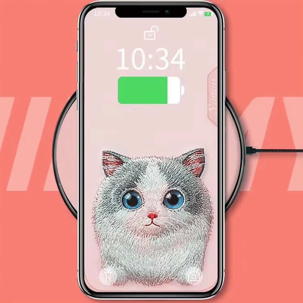 قاب گوشی آیفون 16 پرومکس طرح گربه ملوس با چشم متحرک نیمی 07