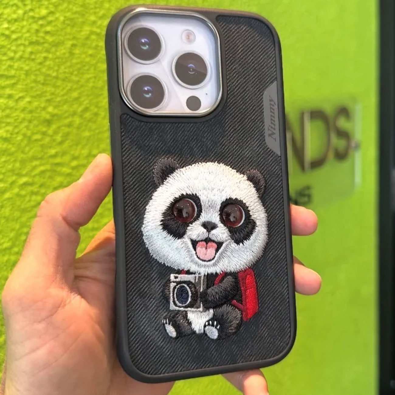 قاب گوشی آیفون 16 پرو نیمی NIMMY N-XDY طرح پاندا با چشم برجسته