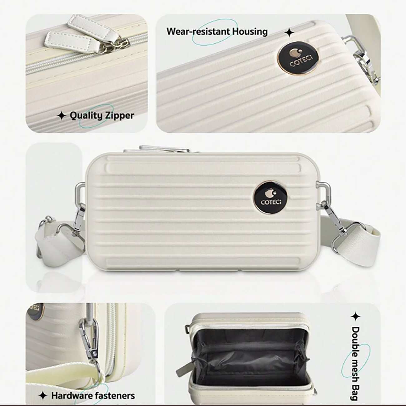 کیف لوازم جانبی ضدضربه کوتسی 14103 با بند دوشی