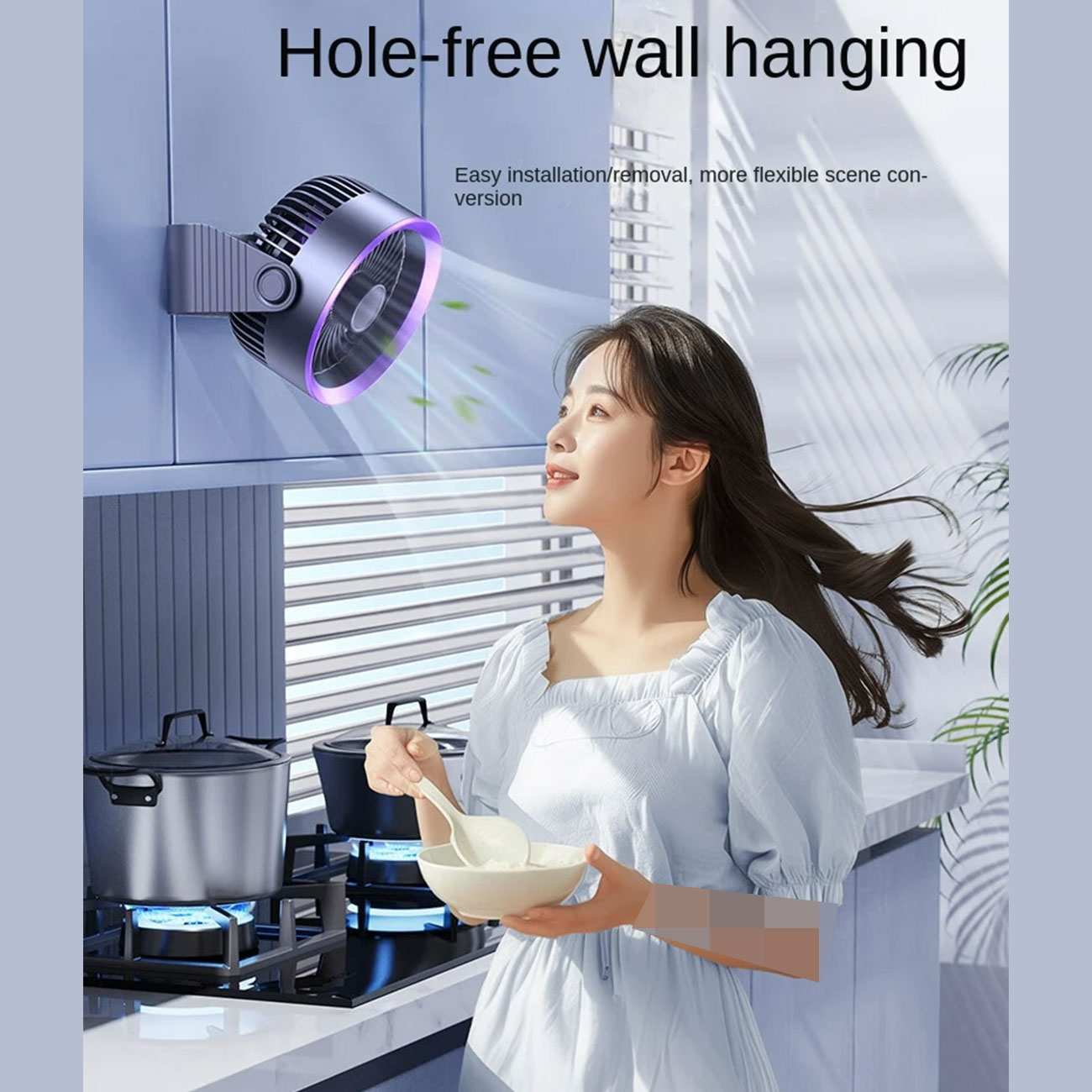 پنکه شارژی رومیزی و دیواری ریمکس F27