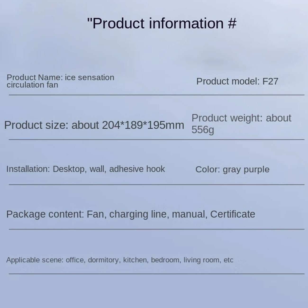 پنکه شارژی رومیزی و دیواری ریمکس F27