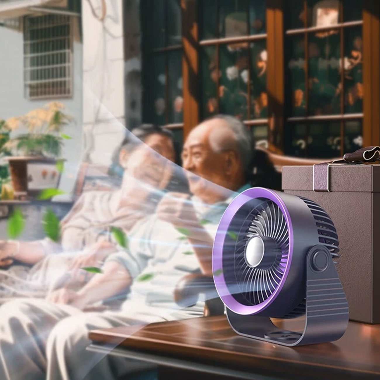 پنکه شارژی رومیزی و دیواری ریمکس F27