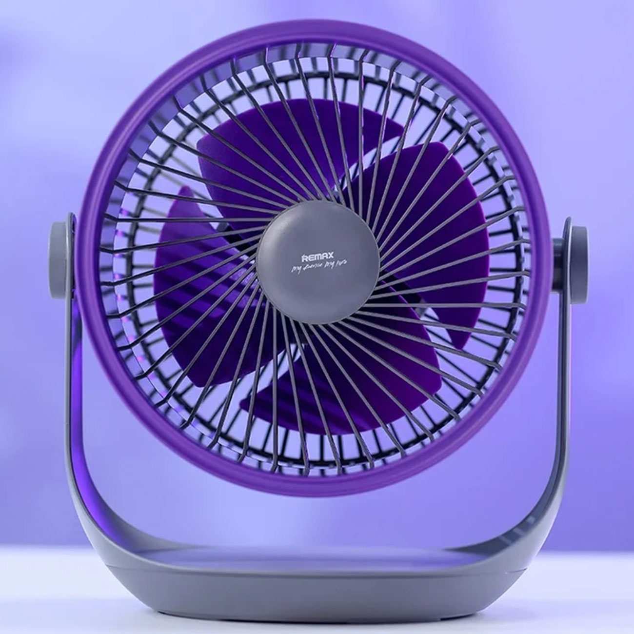 پنکه شارژی رومیزی و دیواری ریمکس F27