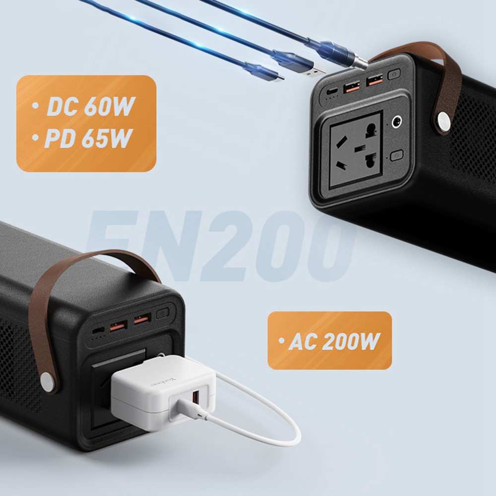 پاور بانک 52800 میلی آمپر ساعت تایپ سی و یو اس بی 200 وات یوبائو EN200W