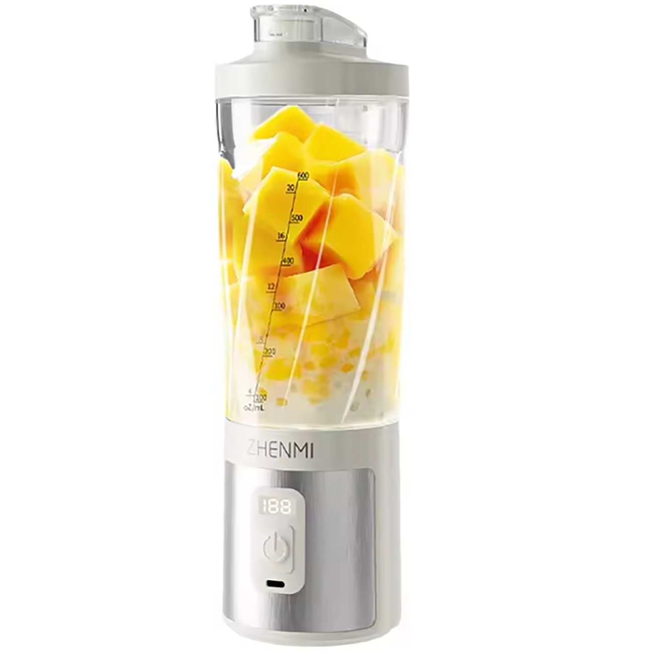 مخلوط کن و اسموتی ساز قابل حمل شش تیغه 600 میلی لیتری ژنمی شیائومی zmgz-j17