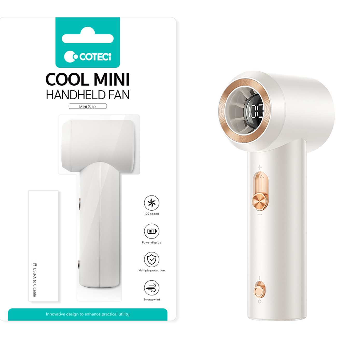 پنکه شارژی دستی کوتسی TR-035