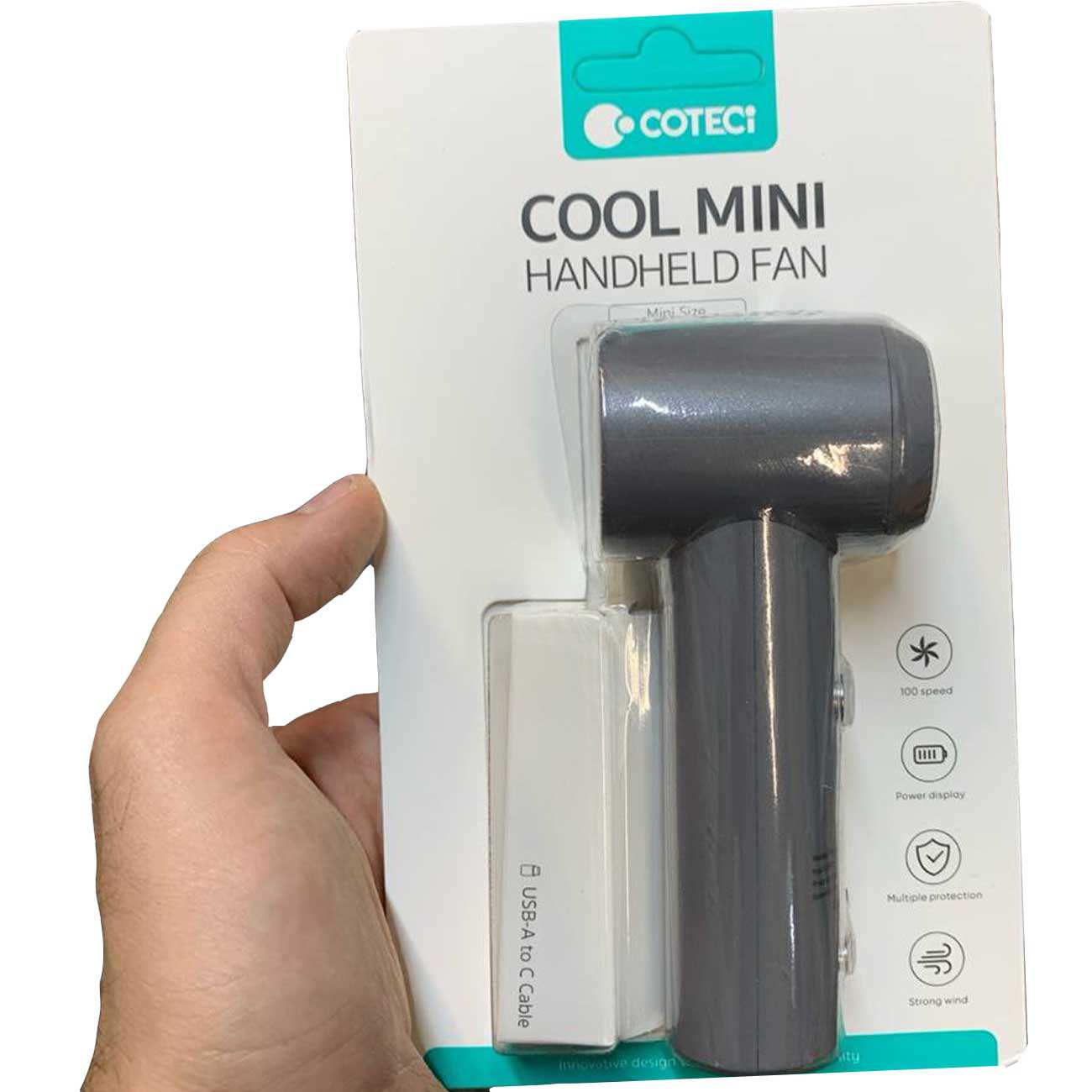 پنکه شارژی دستی کوتسی TR-035